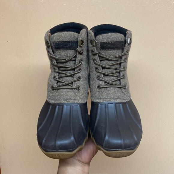 Sperry Top-Sider Avenue 3M Thinsulate Wool Rubber Duck Boots “Brown” - Picture 4 of 17
